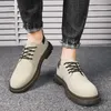 Freizeitschuhe für Herren, zum Schnüren, Designer, echtes Leder, für Herren, bequem, innen, handgefertigt, Trendmode