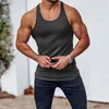 Męskie koszulki z dzianiny w koszykówce Gym Mens Tank Top Fitness Sportswear Bez rękawów Top Szybkie suszenie męskie odzież Bezpłatna dostawa J240330