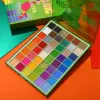 Shadow Ucanbe nostalgisch make -uppalet, 48 kleur zeer gepigmenteerde dramatische regenboogoogschaduw, professioneel waterbestendig langdurige langdurige