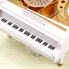 Decorative Figurines Dancing Piano Music Box Year Gift Present Girl's Birthday Romantic Musical