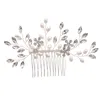 1pc bridal headdr handmade pearl crystal hair comb wedding styling accories fi insert comb hair accories q9wi#