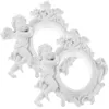 Frames 2 PCS Vintage Picture Frame Mini Resin Po Baroke Huisdecoraties voor huisminiatuur Forniture