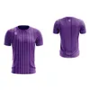 Atacado impressão personalizada design personalizado listra graffiti criativo camiseta tênis/badminton camisa de secagem rápida camisa unisex 240325