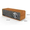 Haut-parleurs portables en bois sans fil Bluetooth 5.0 haut-parleurs doubles haut-parleurs stéréo 3D Sound Sound Subwoofer Dynamic Diaphragm Music Center