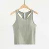 Align Lemons Yogavest met tanktops voor dames Fitness Mouwloos Cami Sportshirts Slank geribbeld Hardlopen Gymvest Ingebouwde bh-top Blouses #llc