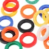 Hooks 24Pcs Plastic For Key Cap Tag Sleeve Rings Identifier Label Perfect Coding Sy