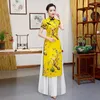 Abbigliamento etnico Donna Vietnam Abito tradizionale Donna Vietnamita Ao Dai Lungo Cheongsam Qipao Robe Orientale Abiti da festa Cina Drop D Otf4I