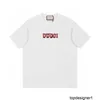 Designerkorrekte und verifizierte Version des Sommer-Luxus-Kurzarm-T-Shirts mit Buchstabenmuster 2024 für Männer und Frauen 8638