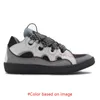 Designer kledingschoenen Lavines Schoenen Dames Paris Platform lavina Leather Curb Casual Sneakers Luxe reliëf Moeder Kind Nappa Kalfsleer Mesh trainer