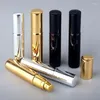 Opslag Flessen 3/6/9pcs 10ml Parfumflesje UV Plating Glas Hervulbaar Met Aluminium Verstuiver spray Monster Lege Containers