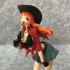 Anime Manga 18,5 cm ein Stück Anime -Figur PVC Cowboy Luffy Cowboy Nami Action Sammlermodell Dekoration Puppenmodell Spielzeug Geschenke 24329
