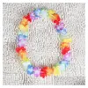 Decoratieve Bloemen Kransen Hawaiiaanse Bloem Leis Garland Ketting Verjaardag Jungle Party Event Decor Hawaii Decoraties Diy Krans 200 Dhf3R