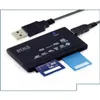 Memory Card Readers Micro Sd Usb 20 Cards Reader All In One Tf Ms M2 Xd Cf With Data S Computer Accessories6623997 Drop Delivery Compu Otomv