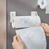 Haczyki Białe uchwyt na tkankę magnetyczną Odłączane regulowane ręcznik papierowy Stojak na ścienne uchwyty na lodówkę kuchenną