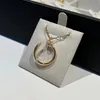 Collier à ongles Tier Tier Même réplique de bijoux fins cuivre K Gold avec collier de boîte pour femmes Collier de créateur Rose Gold Valentin Cadeau