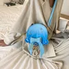 xiuya japońska urocza lolita menger torebki marzycielskie kreatywne jałowate torba na ramię dla kobiet Pearl Bow Nit Ctrast Color Tourse R9Z8#