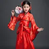 costume Girls Children Kimo Traditial Vintage Ethnic Fan Students Chorus Dance Costume Japanese Yukata Kimo Style J9g2#