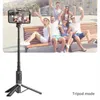 Selfie Monopods Roreta 2024 New Foldable Bluetooth Selfie Stick Trans مع Bluetooth مصراع Aluminium Monopod لنظام iOS Android 24329