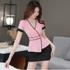 Uniforme de beauté rose Esthéticienne Dr Sal Vêtements de travail Uniformes de spa Scrubs Manteau Jupe Costume Hôtel Club Salespers Salopette P8zh #