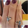 Dangle & Chandelier Cute Bird Long Tassel Earrings Crystal Pendant Small Gift Jewelry For Women Earring Drop Delivery Dhndz