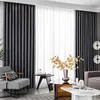 Hall Full Blackout Curtains for Living Room Luxury Opaque Blinds Bedroom Curtain Window Treatment Readymade Shading 100% 240322