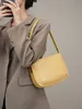 2024 frühjahr Neue frauen Unterarm Tasche Aus Echtem Leder Weibliche Schulter Taschen Luxus Designer Retro Rindsleder Damen Einfache Handtaschen 93PM #