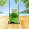 Vases Indoor Hanging Pot Weather-proof Swing Frog Flowerpot For Outdoor Use Resin Figurine Planter Home Balcony Garden