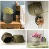 Opbergcontainer Box Basket Opvouwbare Handgemaakte Huis Tuin Bloempot Rieten Rotan Stro Planter Wasserij 240318