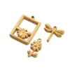 Charms 3 stks/partij Goud Kleur Bee Rose Bloem Voor Het Maken Van Benodigdheden Dier Plant Diy Charm Oorbellen Ketting