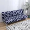 Cubiertas de silla Cubierta de cama de sofá plegable Color sólido Futón Futón Deslice sin brazo Poliéster Elástico L Shape Slip Sended Slip grueso