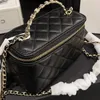 Mulheres de alta qualidade Mini Bolsa de couro genuíno Bag clássica Lady Jewel Hanking Zipper Francesa Marca de moda francesa Quilted Luxury Multi Color Designer Bolsa