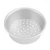 Stampi da forno 10 Pz/lotto 9.5 Cm Stile Che Perde Mini Tazza Rotonda Anodizzazione In Alluminio Punzonatura Torta Pan Strumenti Per La Cottura A Vapore