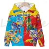 Mens hoodies tröjor pojkar flickor superzings serie 10 streetwear räddningskraft spel huva plover sudadera superthings casual tops dr dhp6x