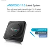 Set Top Box X88 Pro 20 Android Smart TV Rockchip RK3566 Set-top LAN 1000M BT4.2 11 2.4G 5G Dual WiFi 8K Lettore multimediale HD Q240402