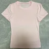 Casual T-shirt met korte mouwen voor dames, lente en herfst, effen kleur, slim-fit trui, Street Wear-onderhemd