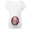 Grossesse d'été Tshirt Taille S-3xl Maternité mignonne bébé imprimé O-cou t-shirts à manches courtes