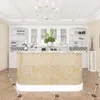 60 cm Marmor Weiß PVC Selbstkleber Tapete Dekorative Film wasserdichtes Tapete für Küchenschränke und Möbel Renovierung