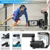 Filmadora com câmera de vídeo 5K com câmera Vlogging de 48 MP para YouTube, zoom digital óptico 3X, microfone, estabilizador, controle remoto - perfeita para fotografia e Vlogs