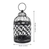 Bougeoirs chauffe-plat chandelier rustique décor de mariage cage à oiseaux lanterne fer décoration de table