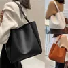 Cordão grande capacidade feminina vintage balde saco moda feminina tote viagem compras cor sólida senhora bolsa