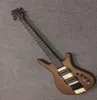 Ny ankomst 5 String Electric Bass Guitar Through Neck Electric Bass i Natural 1505208057440