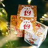 Present Wrap 24st/Lot Christmas Advent Calendar Box Kids Xmas för hemåret Favors Noel Navidad Decor 2024