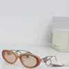 Moda Tasarımı Küçük Oval Güneş Gözlüğü Asetat Çerçeve Metal Tapınakları Basit ve Stil Açık UV400 Koruma Gözlükleri Zarif Kolye