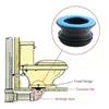 Couvercles de siège de toilette 2 pièces joints anti-odeur anneau de bride tuyau de vidange intégré tuyau d'étanchéité noir bleu pièces de réparation de salle de bain