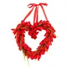 Couronne de fleurs décoratives pour la saint-valentin, pendentif, tulipes, guirlandes d'amour, accessoires de décoration pour aménagement de scène de proposition, fête