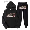 2023 Thread Bottom Hem Mens and Womens Leisure Sports Set Trapstar Red Black Tiger Head Sweater Sweater Pants