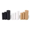 Lagringsflaskor 5st/Lot Kraft Paper Push Up Lipstick Tubes Biologiskt nedbrytbar kartong Kosmetisk cylindrisk förpackningsläppdeodorant