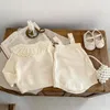 Kledingsets 2024 Herfst Baby Meisje Kleding 0-3Years Bor Kinderen Lange Mouw Paddestoel Borduren Trui Vest Gebreide Romper Warm Uitloper