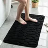Badmattor Memory Mat Dusch Coral Cobblestone Floor Prossed Padbathroom Room Doormat Foam Bathtub Fleece in Non-Slip Rug Carpet