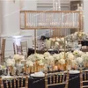 Party Decoration Metal Flower Arch Frame Gold Props Stage Background Wreath Backdrop Round Square Drop Delivery Home Garden Festive Su Dhn4V